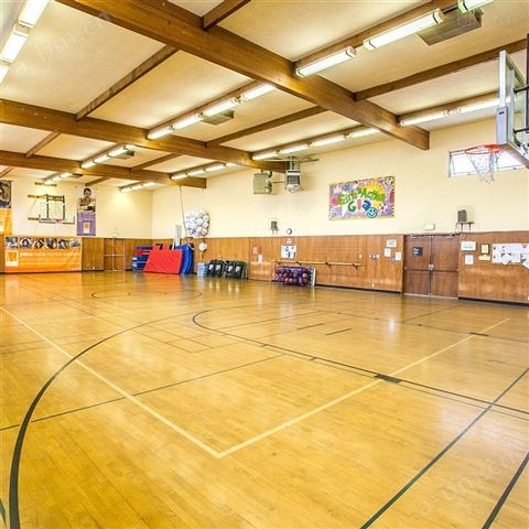 室内篮球馆防滑枫木*运动木地板