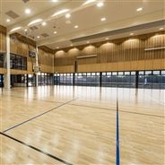 篮球运动木地板体育馆实木防滑枫地板