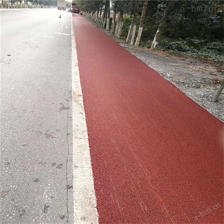 彩色道路 沥青拌合站 红色沥青 汇祥颜料