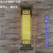 中式純紫銅外墻壁燈冠凡鍍壁燈定制樣圖